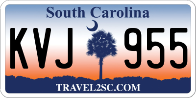 SC license plate KVJ955