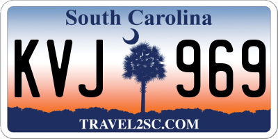 SC license plate KVJ969