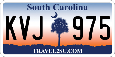 SC license plate KVJ975