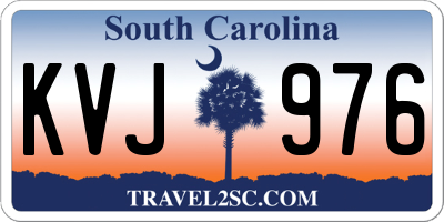 SC license plate KVJ976