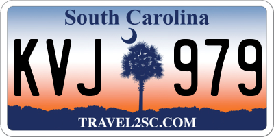SC license plate KVJ979