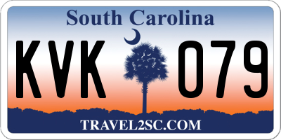 SC license plate KVK079