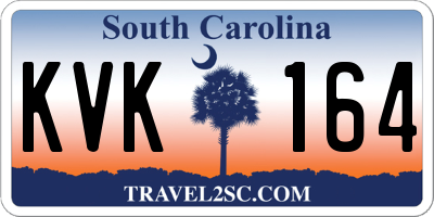 SC license plate KVK164