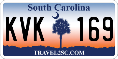 SC license plate KVK169