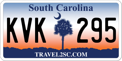 SC license plate KVK295