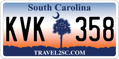 SC license plate KVK358