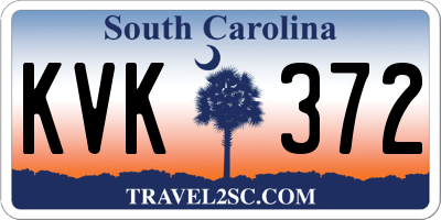 SC license plate KVK372