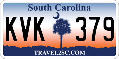 SC license plate KVK379