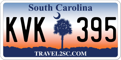 SC license plate KVK395