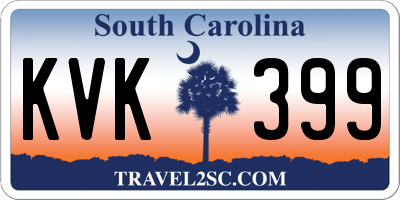 SC license plate KVK399