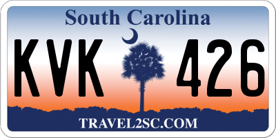 SC license plate KVK426