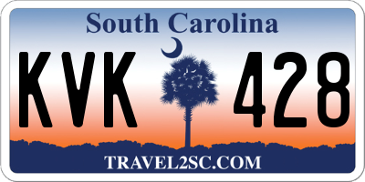 SC license plate KVK428