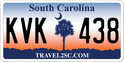 SC license plate KVK438
