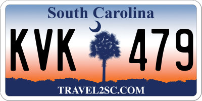 SC license plate KVK479
