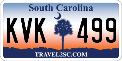 SC license plate KVK499
