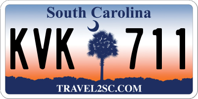 SC license plate KVK711