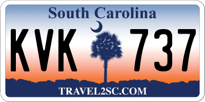 SC license plate KVK737