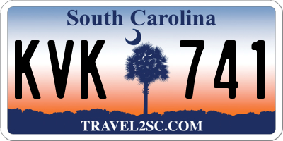 SC license plate KVK741