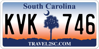 SC license plate KVK746