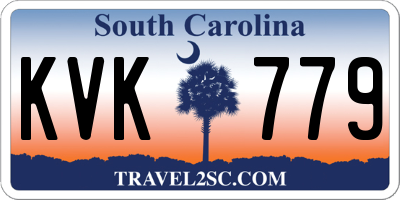 SC license plate KVK779