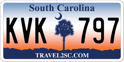 SC license plate KVK797