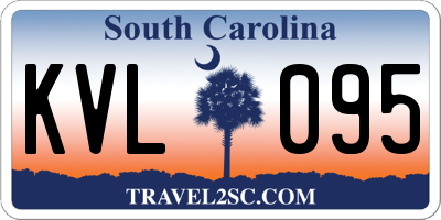 SC license plate KVL095