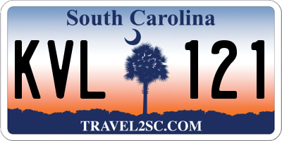 SC license plate KVL121