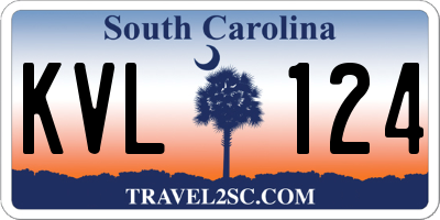 SC license plate KVL124