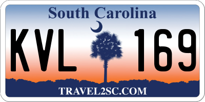SC license plate KVL169