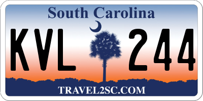 SC license plate KVL244