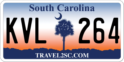 SC license plate KVL264