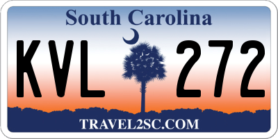 SC license plate KVL272