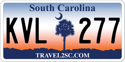 SC license plate KVL277