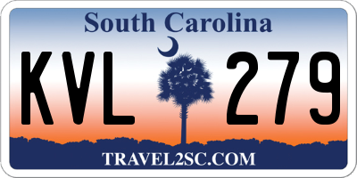 SC license plate KVL279