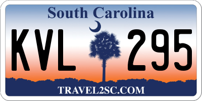 SC license plate KVL295