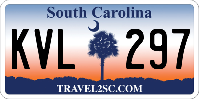 SC license plate KVL297