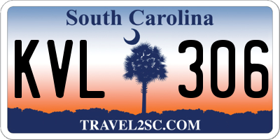 SC license plate KVL306
