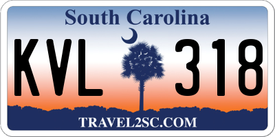 SC license plate KVL318