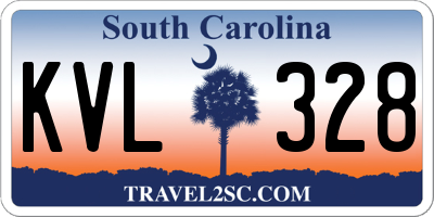 SC license plate KVL328