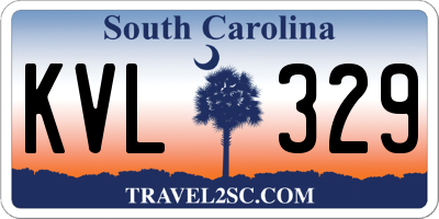 SC license plate KVL329