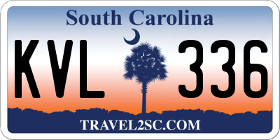 SC license plate KVL336