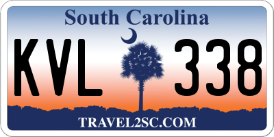 SC license plate KVL338