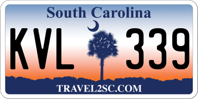 SC license plate KVL339