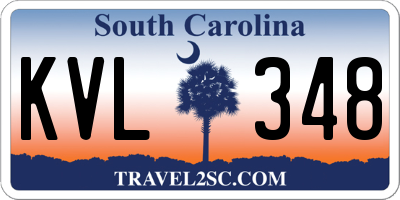 SC license plate KVL348