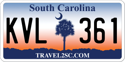 SC license plate KVL361