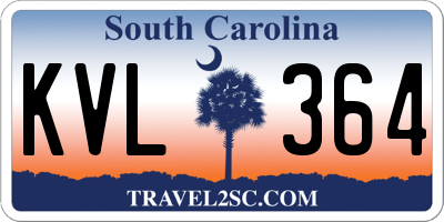 SC license plate KVL364