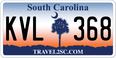 SC license plate KVL368