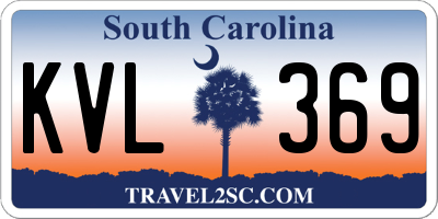 SC license plate KVL369
