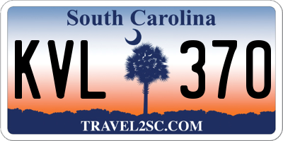 SC license plate KVL370