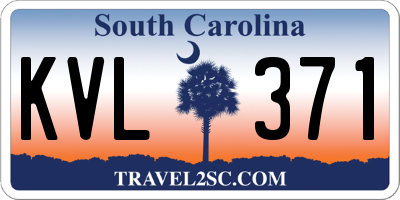 SC license plate KVL371